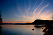 Beautiful May sunset from Fritz Cove (near Auke Bay) looking out towards the Chilkat Mountains.