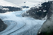An aerial image of the upper section of Eagle Glacier, taken on a recent helicopter trip.